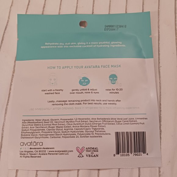 NWT!! AVATARA Face Masks (Set Of 2) - Picture 3 of 5